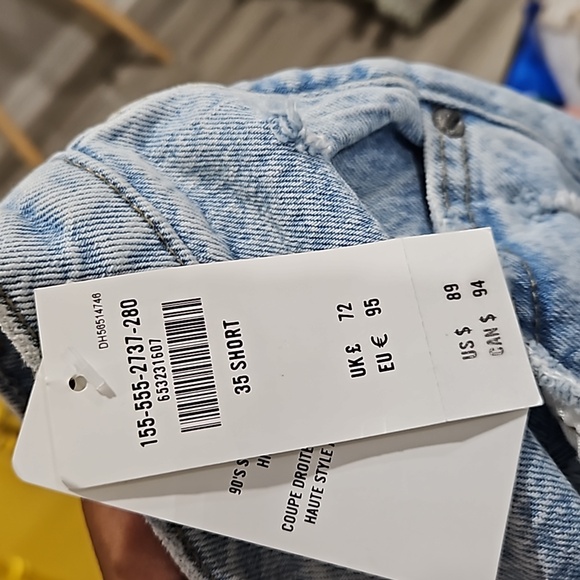 Abercrombie & Fitch straight leg ultra high rise plus sized light wash jeans NWT - Picture 3 of 3